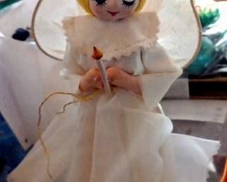 Vintage angel tree topper