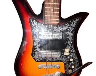 Vintage Teisco electric guitar 1960s