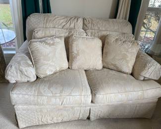 THERE ARE TWO MATCHING LOVESEATS AVAILABLE.