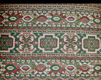 DETAIL OF FABRIC ON FAUTEUILS
