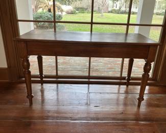 ANTIQUE 19th CENTURY LIBRARY TABLE 