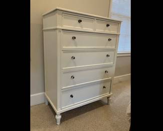 PAINTED VINTAGE CHEST OF DRAWERS 49 HIGH BY 36 WIDE BY 19 DEEP