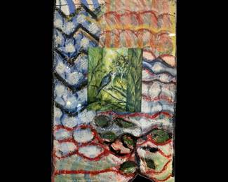 COLLABORATION OF ROSEMARY GOODELL AND KATHLEEN LEMOINE, “HOPE”, MIXED MEDIA ON PAPER