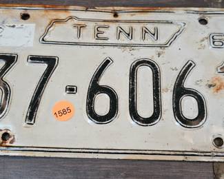 VINTAGE TN LICENSE PLATE