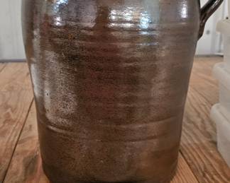 STONEWARE JUG WITH LID