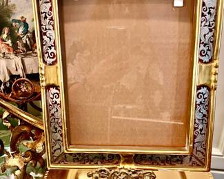 Italian gold and glass frame. Character!