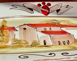 Vietri Italian hand-painted platter.
