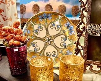 Art Nouveau Limoges plate. Wow!