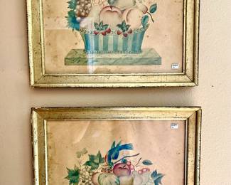 Antique Borghese watercolors.