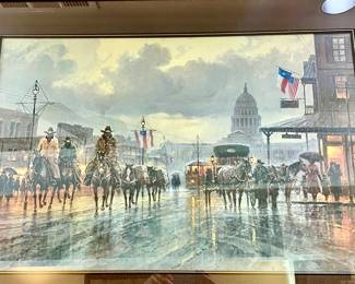 So much signed, limited, lithographs in this estate. G. Harvey, "Reflections of Yesterday".