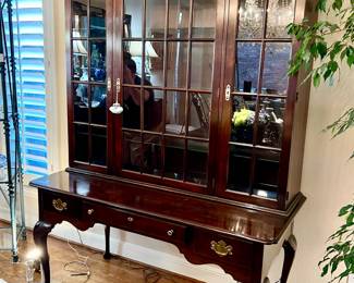 Vintage Display cabinet on desk perfect for showcasing your beautiful finds.