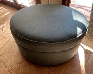 Teal ottoman