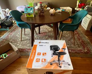 Midcentury table with 2 chairs 