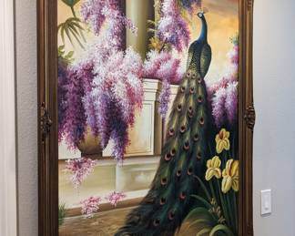 Peacock Oil painting 