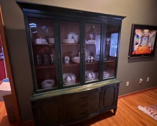 Cabinet, loaded with Christopher Radko china 