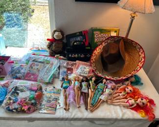 Barbie's and other dolls and toys