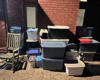 Lots of tubs and a rocker