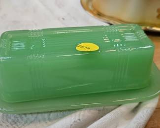 JADEITE BUTTER DISH