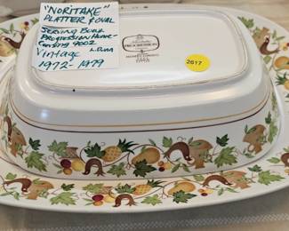 NORITAKE PLATTER AND BOWL