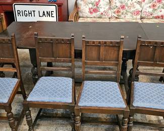 DINING TABLE AND CHAIRS