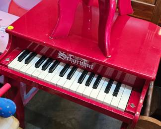CHILDS PIANO AND STOOL