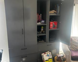 Laminate large storage cabinet
