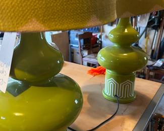 Groovy green lamps