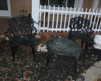 cast iron outdoor set