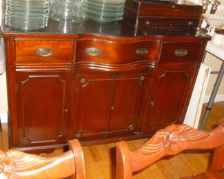 Beautiful small size vintage mahogany buffet