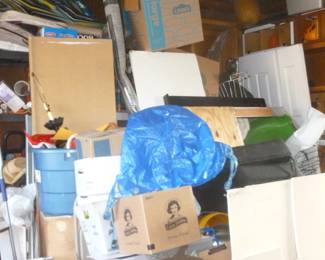 This is what the whole garage looked like at the start..challenging!!