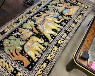 Burmese kalaga tapestry 