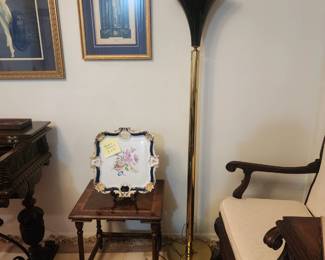 Brass floor lamp art deco