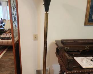 Brass floor lamp Art Deco pair