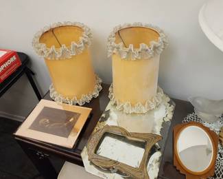 Art deco pieces brass frame sold