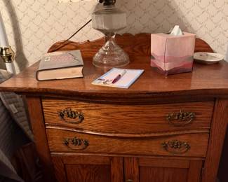 oak side table