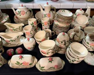 place setting for over 24 of Fransicanware