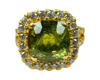 22kt Yellow Gold Peridot Ring