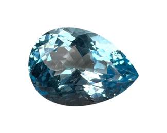 Loose Pear Swiss Blue Topaz 24ct Gemstone