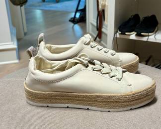 White platform shoes