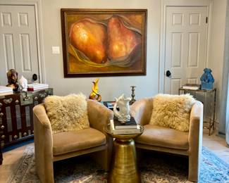 “Pears” by Sylvia Angeli original oil on canvas