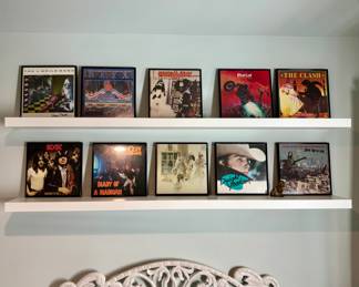 Framed Vinyl Records