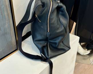 Cow Black Leather Back Pack