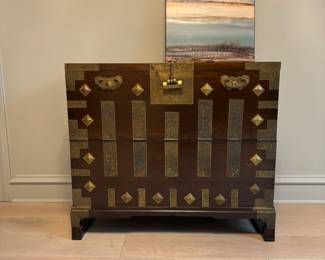 Vintage Asian Cabinet/Chest w/lock