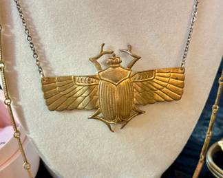 Gold toned pendant, vintage