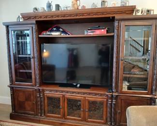 Large entertainment center 
55" Samsung TV 