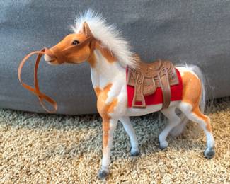 Flocked toy horse 