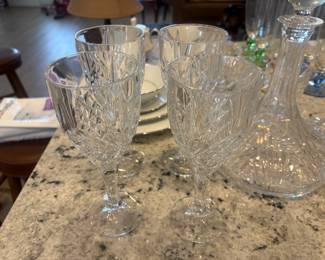 Godinger crystal flute set of 4