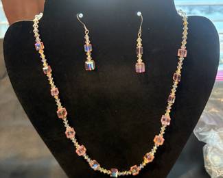 Silver & crystal jewelry sets