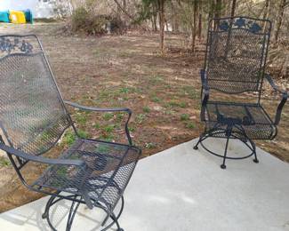 Outdoor metal chairs 