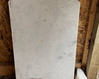 Much in marble, granite and sandstone remnants 